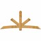 Ekena Millwork Alberta Rough Sawn Timber Gable Bracket, Western Red Cedar, 96"W x 44"H x 6"D x 6"F, 11/12 Pitch GBW096X44X0606ALB00RWR - alternate 1